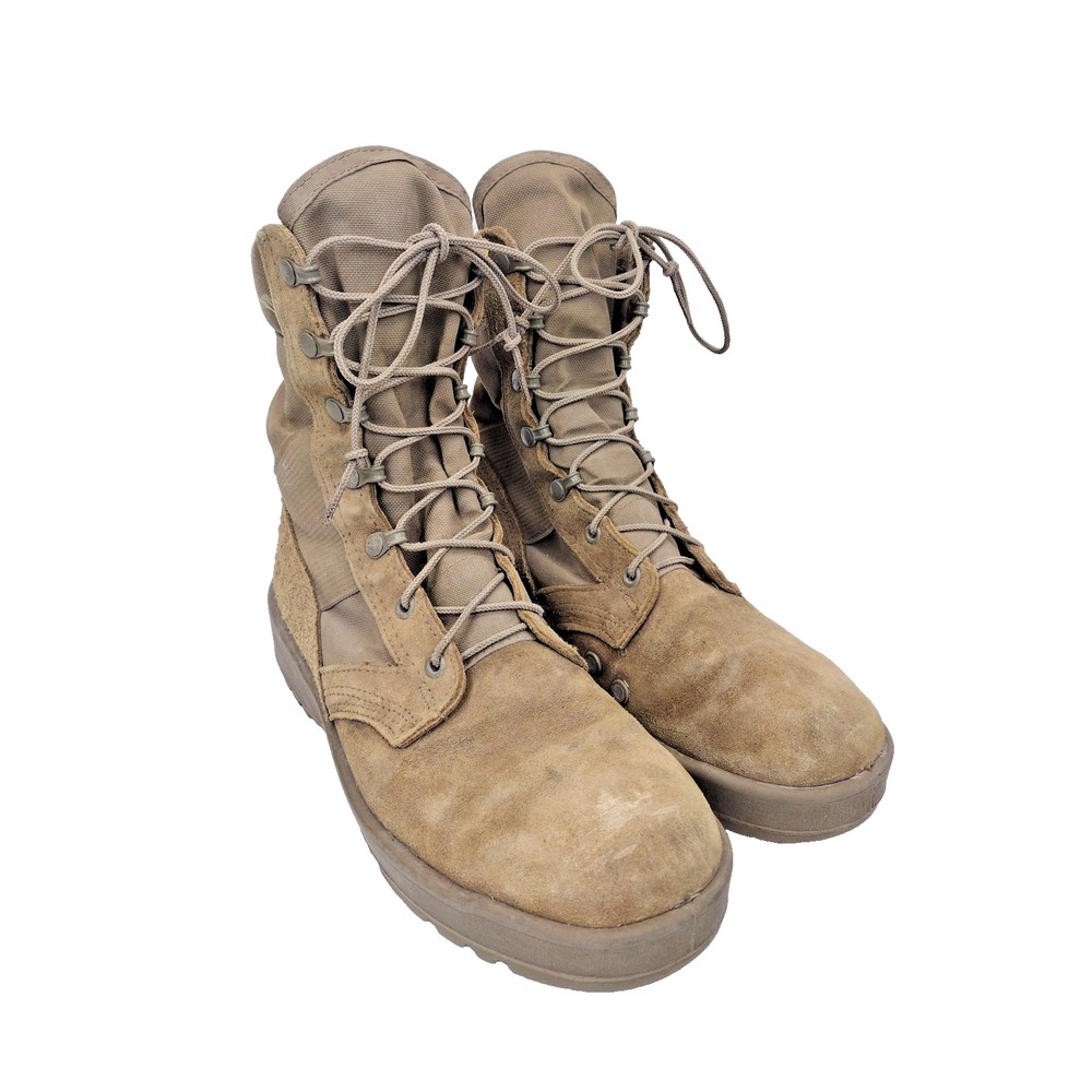 US Military Issue Army Combat Boots Coyote Hot Weather Sz 7.5 W Vibram USA Made